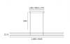 ARIVA LINEAR KITCHEN OR BILLIARD TABLE PENDANT WHITE